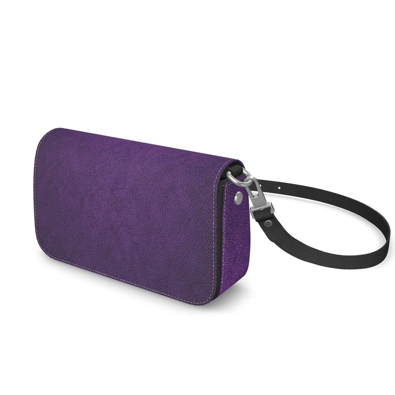 Flap Over Box Bag/Deep Purple Amethyst Digital Print