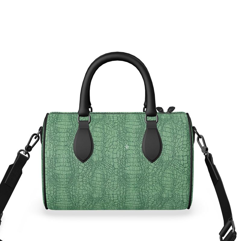 Mini Denbigh Duffle Bag/Emerald Isle Alligator Digital Art Print